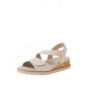 NEW ZIERA women's vamsy w sandals in almond/almond leather